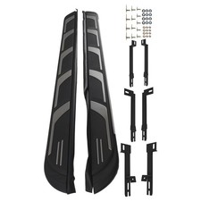 Black Aluminum Side Steps Bars