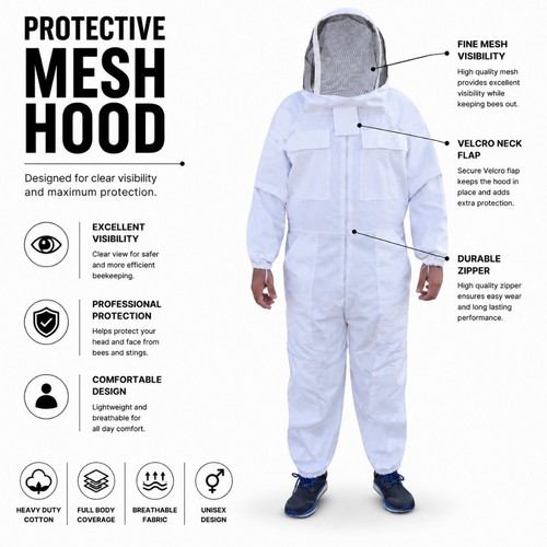 Cotton beekeeping suit - beekeeping,