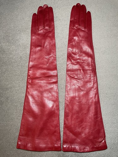 Portolano red elbow length - red,