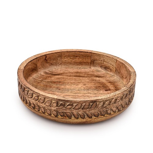 Salad bowl mango - salad, wood