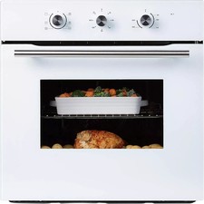 Dent Cookology 65L Built-In Single Electric Oven 60cm Timer & Fan - COF600WH