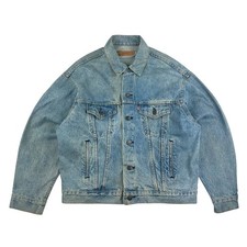Levis Denim Trucker Jacket Type III Vintage 80s Mens Large Made in USA 70507