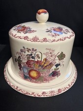Masons Ironstone Cheese Dome Fruit Basket Pattern