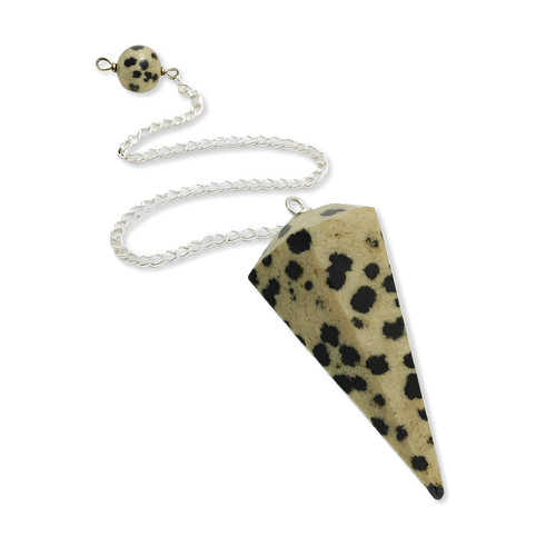 Dalmation jasper pendulum - jasper,