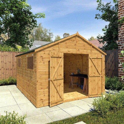 12x10 wooden garden shed - garden,