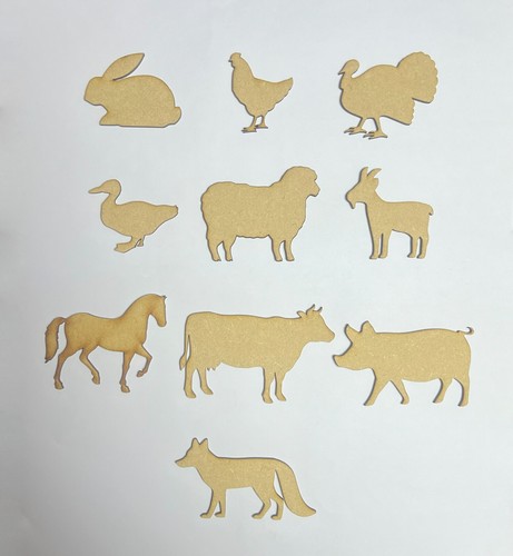 Wooden mdf farm - wooden, shapes