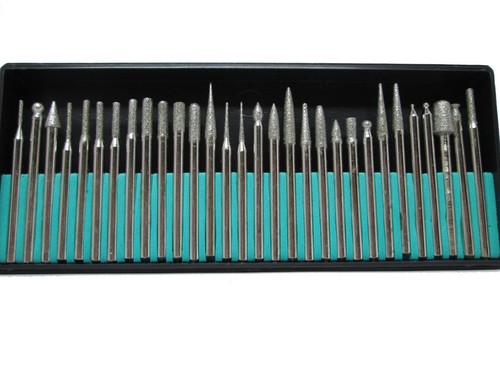 30pc diamond burr set - burr, glass