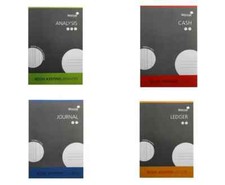 A4 ACCOUNTS BOOK KEEPING Journal Cash Ledger Analysis Accounting Books - Silvine