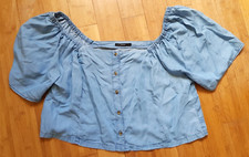 George Blue Crop Top Off
