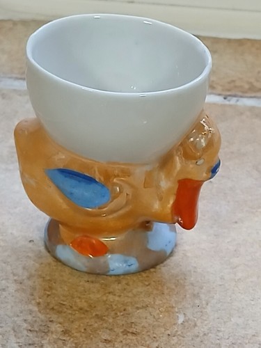 Vtg porcelain duck egg cup - duck,
