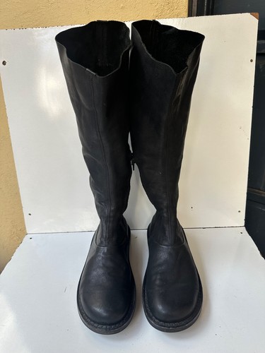 Trippen black leather - black,