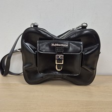 Dr Martens Black Vegan Leather Large Backpack Shoulder Bag Love Bow Crossbody