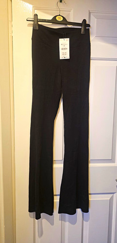 Zara black flared leggings - zara,