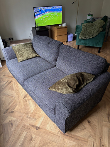 Argos grey fabric - grey, seater