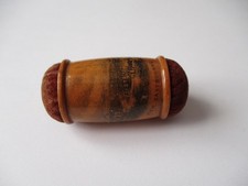Mauchline Ware pin cushion double ended Eastbourne Pier antique Victorian