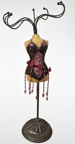 Black metal jewellery - black, display