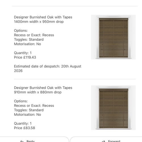 Wooden blinds burnished oak - wooden,
