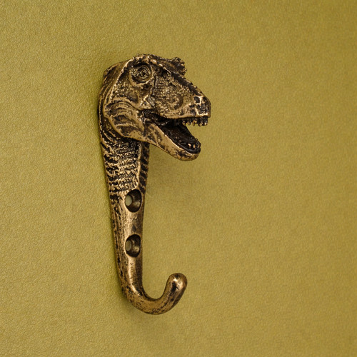 Dinosaur coat hook rex - coat, resin