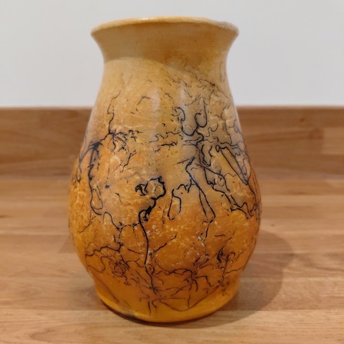 Raku burnt horse - burnt, design