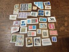 76 x Mixed Lot some VERY OLD FRANKED UK British Postage Stamps 