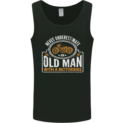 Old man motorcycle motorbike - man,