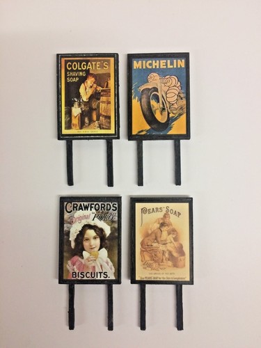 Model railway billboards - railway,