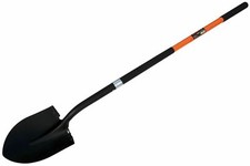 Round Mouth Shovel Extra Long Heavy Duty With Fibreglass Handle 1480mm 58"