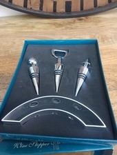 The Wine Collection Wine Stopper Set And Holder