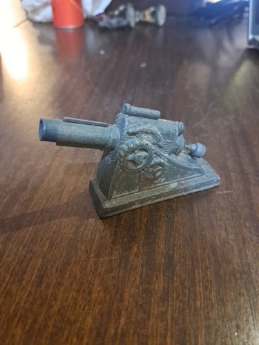 Toy soldier metal - toy, cannon