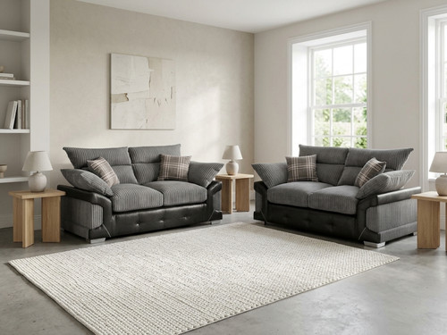 Logan sofa settee grey - sofa,