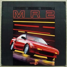 TOYOTA MR2 LF USA Car Sales Brochure For 1987 #PC7-007 (8/86)
