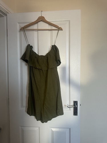 Zara woman khaki off shoulder - zara,