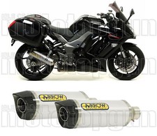 arrow hom exhaust thunder aluminium c kawasaki z1000 z 1000 sx touring 2013 13