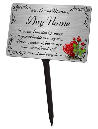 Personalised memorial plaque - plaque, &