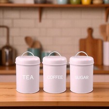 Set of 3 Canister Tea Coffee