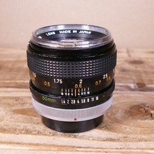 Vintage Canon FD 50mm f/1.4 Lens Chrome - Fungus & Scratches