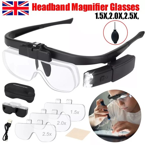 450 magnifier glasses with - 450%,