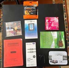 Various Guitar Accessories - Strings, Picks, Guides, Aux, Chordmaster, Tailpiece