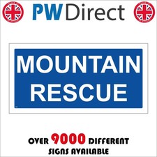 SIGN MOUNTAIN RESCUE TR885