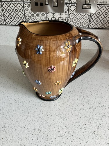 Italian art pottery pitcher - italian,