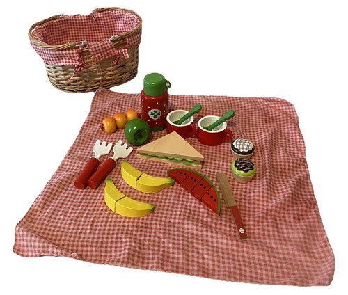 Picnic basket wooden food - basket,