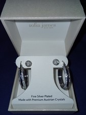 Earrings Silver Plated gift set. New. Never moved from box.