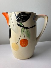Myott Son & Co Hand-Painted 1930s Ceramic Jug - Pattern 8039 - Art Deco
