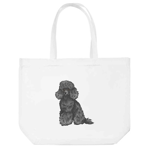 Black toy poodle shopping - toy, poodle'