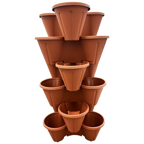 Black terracotta tri pot - black, tri-pot