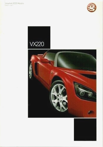 Vauxhall vx220 2003 - vx220, market