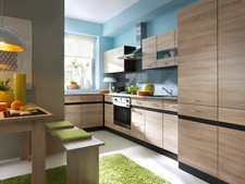 7 complete kitchen units,oak