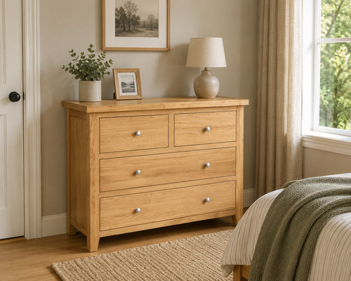 Solid oak como - oak, chest
