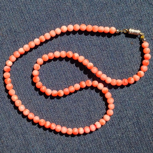 Angel skin coral beaded - angel,