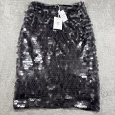 WAYF All Over Gray Sequin Midi
